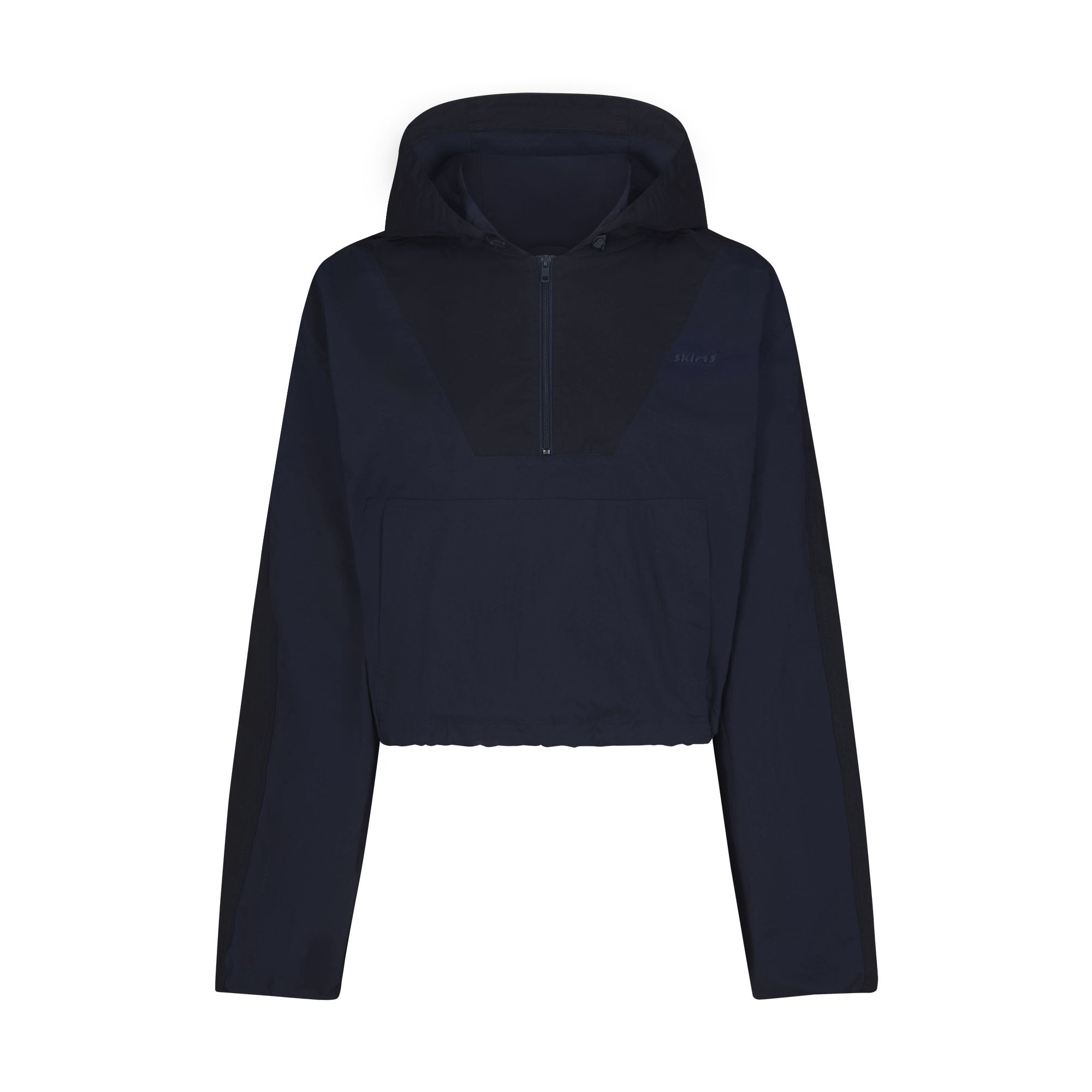 Woven Cotton Half Zip Pullover