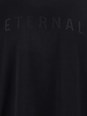 Fear of god Black T-shirt with Eternal Print on the Front and Logo Patch on the Back in Cotton Man