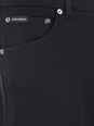 Dolce e gabbana Black Five-Pocket Jeans with Logo Patch on the Back in Cotton Man