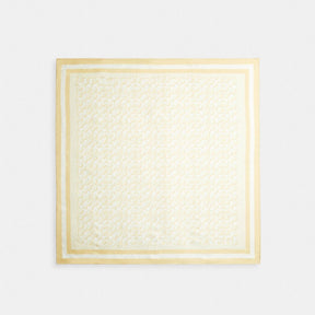Signature Print Silk Square Scarf