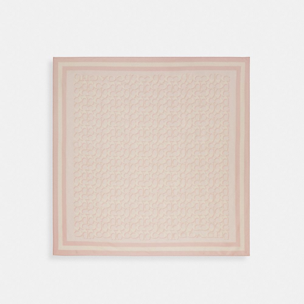 Signature Print Silk Square Scarf