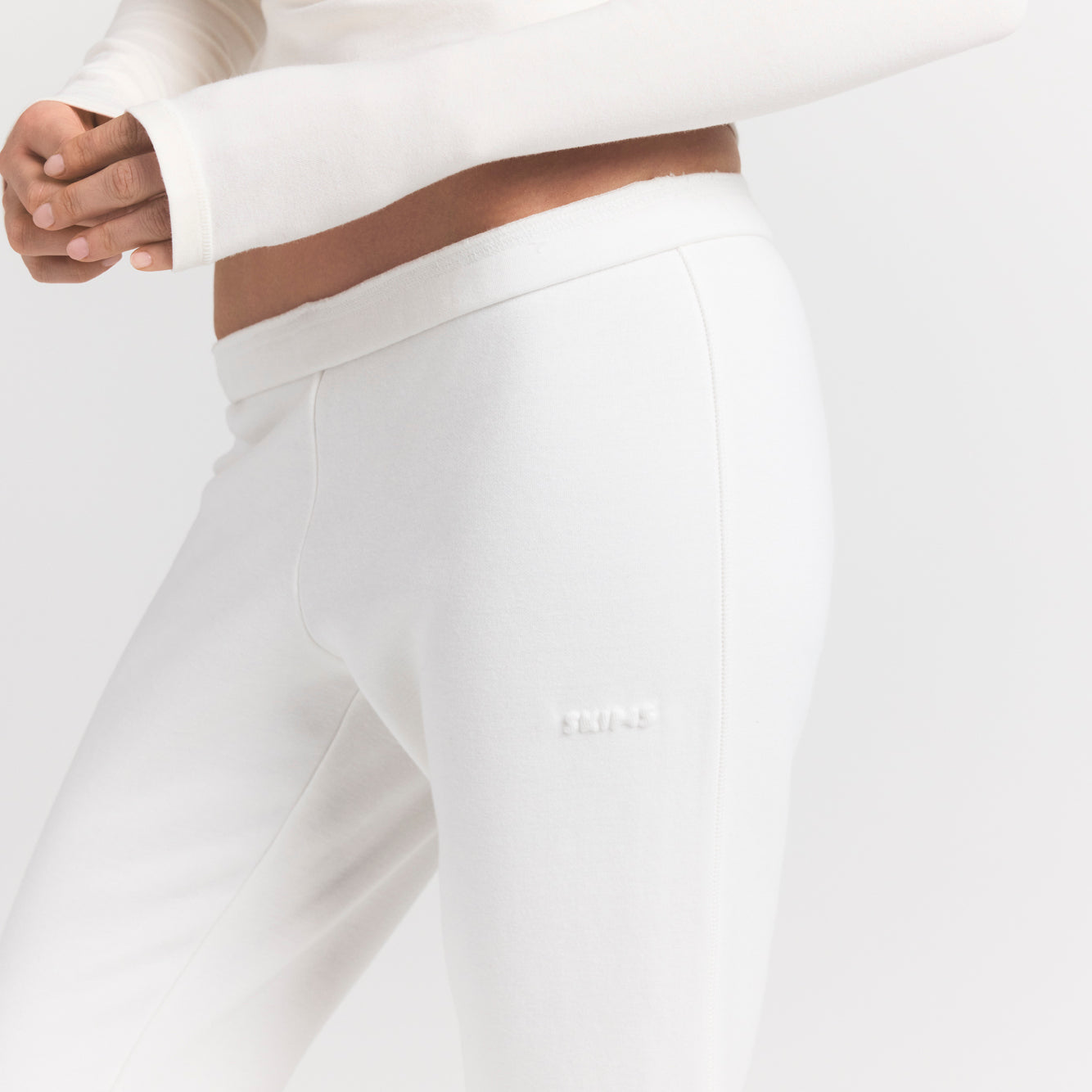 Cotton Fleece Slim Pant