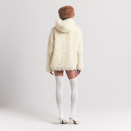 Faux Fur Hoodie