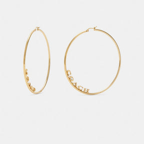Coach Medium Hoop Earrings