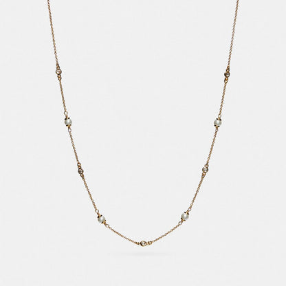 Sculpted C Pearl Necklace