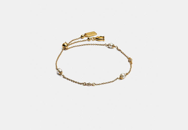 Sculpted C Pearl Slider Bracelet