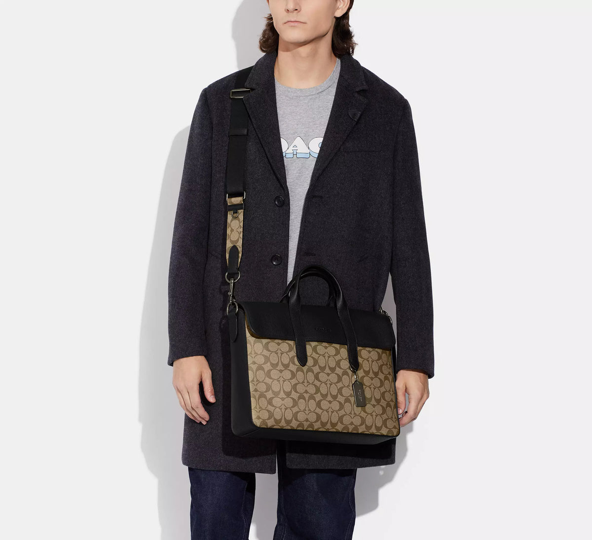 Coach Coach Sullivan Portfolio Brief In Signature Canvas - Bags | Shop From The Mirage