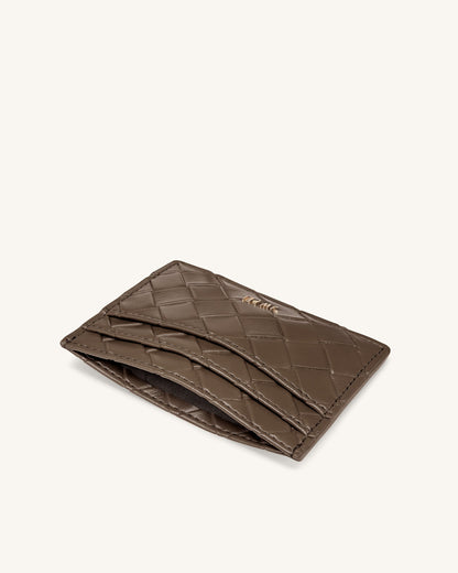 Woven Texture Card Holder - Black