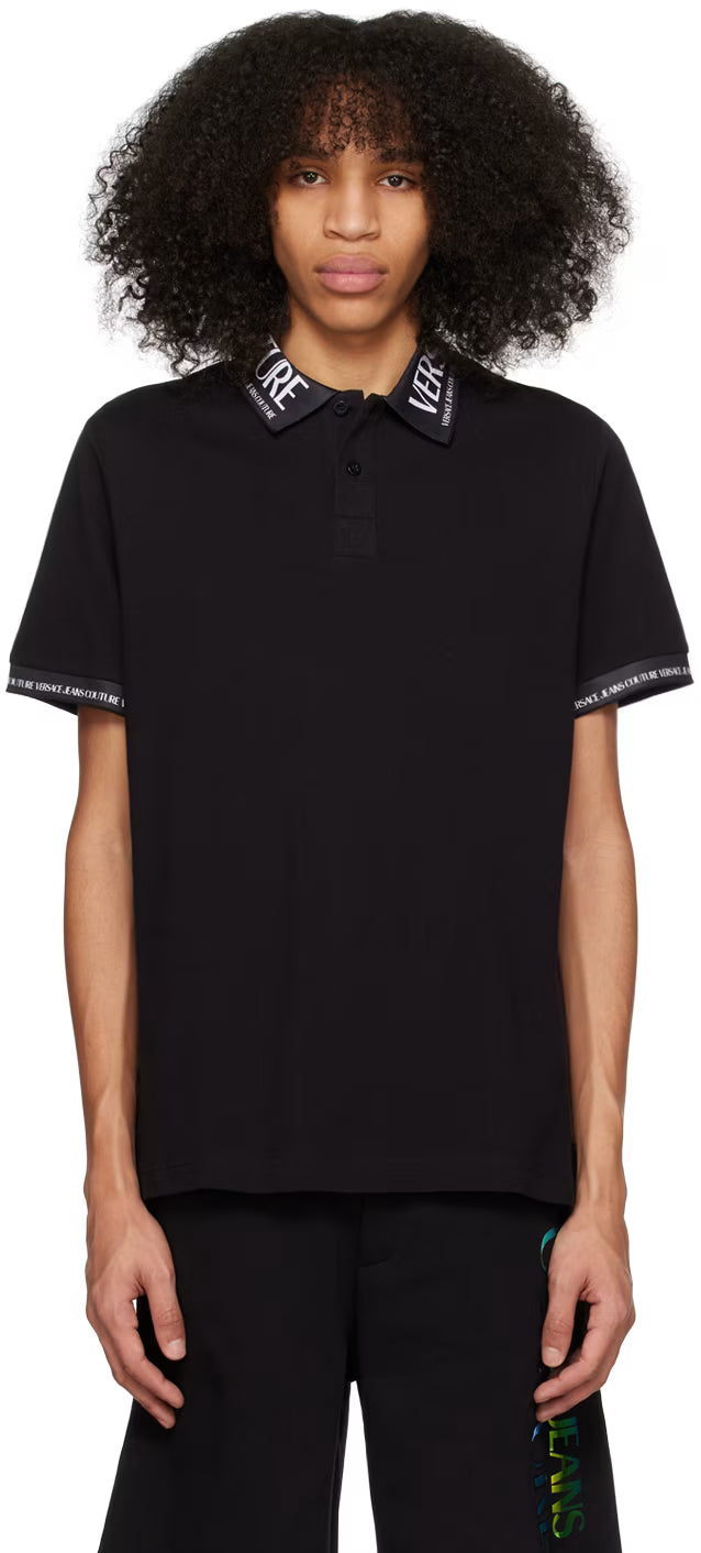 Black Jacquard Polo