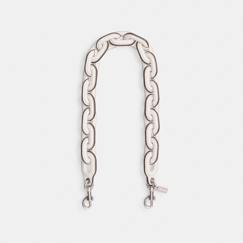 Leather Covered Short Chain Strap