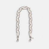 Leather Covered Short Chain Strap