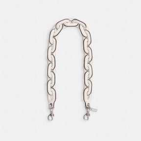 Leather Covered Short Chain Strap