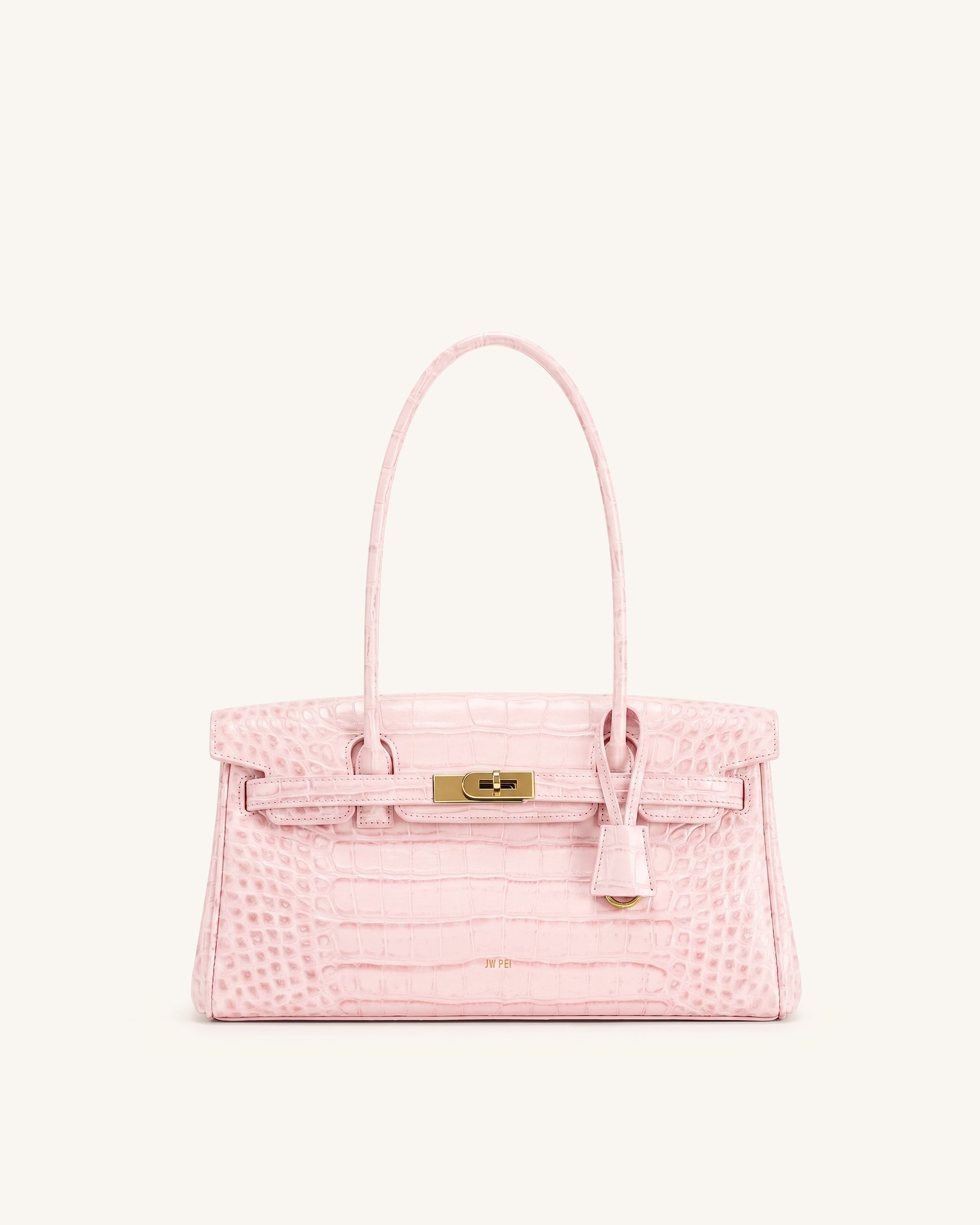 Yara Shoulder Bag - White Croc