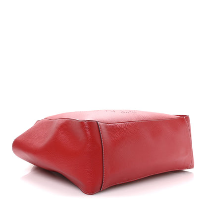 Grainy Alter Mat Perforated Tote Red