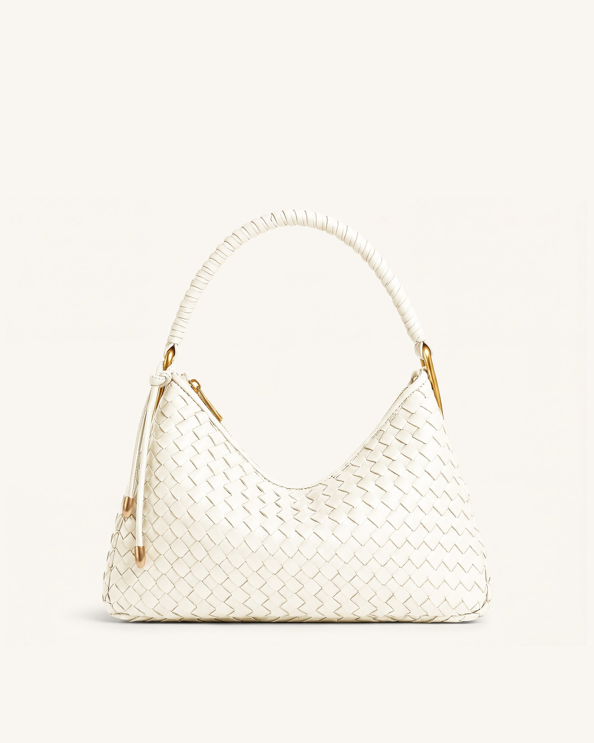 Lorena Woven Shoulder Bag - Emerald Green