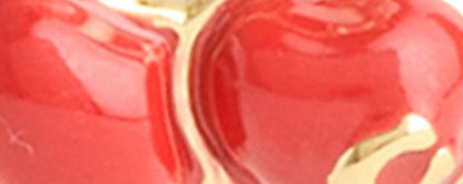 Cherry Wavy Huggie Earrings