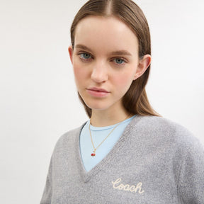 Cherry Wavy Huggie Earrings