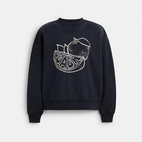 Orange Crewneck Sweatshirt