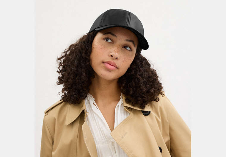 Leather Baseball Hat