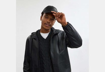 Leather Baseball Hat