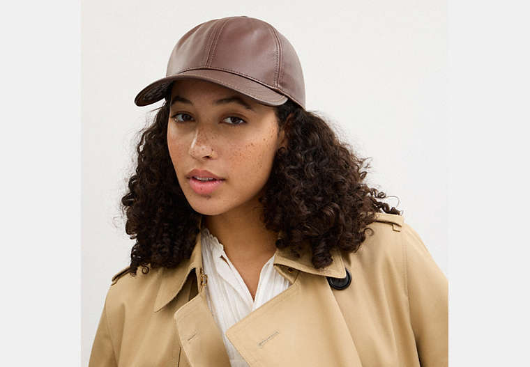 Leather Baseball Hat