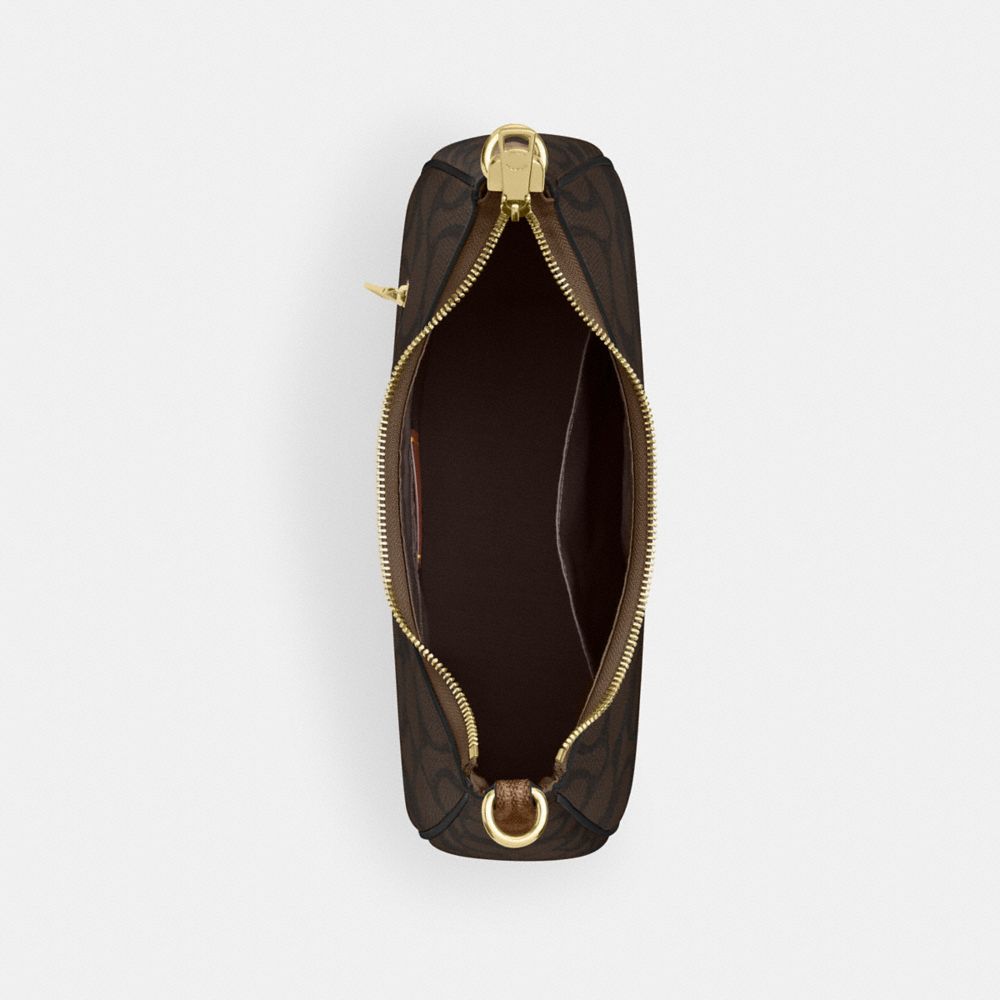 Teri Hobo Bag In Blocked Signature Canvas