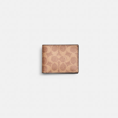 Restored Slim Billfold Wallet In Signature Canvas
