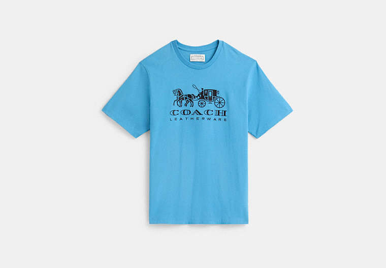 Restored Horse And Carriage T-Shirt In Organic Cotton