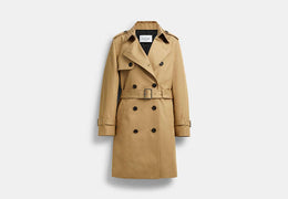 Mid Trench Coat With Signature Collar