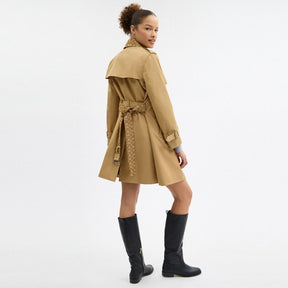 Mid Trench Coat With Signature Collar