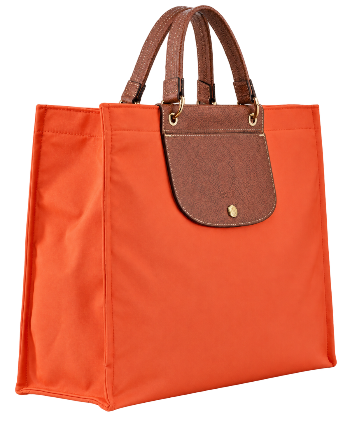 Cabas Longchamp L Tote Bag Carrot - Canvas