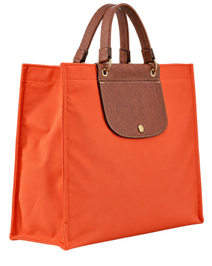 Cabas Longchamp L Tote Bag Carrot - Canvas