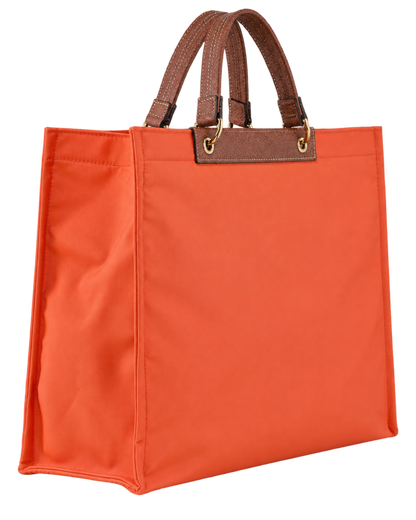 Cabas Longchamp L Tote Bag Carrot - Canvas