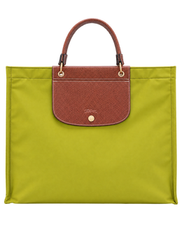 Cabas Longchamp L Tote Bag Kiwi Green - Canvas