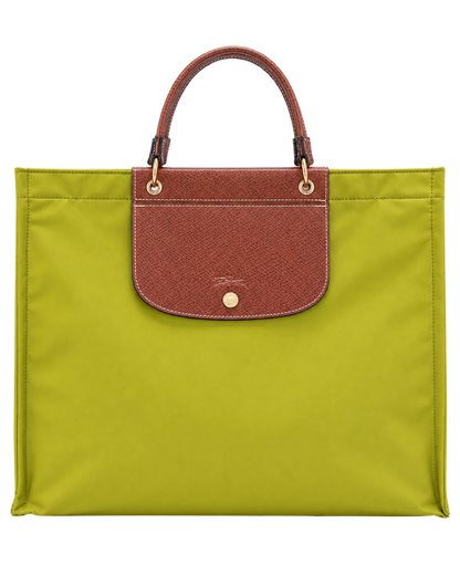 Cabas Longchamp L Tote Bag Kiwi Green - Canvas