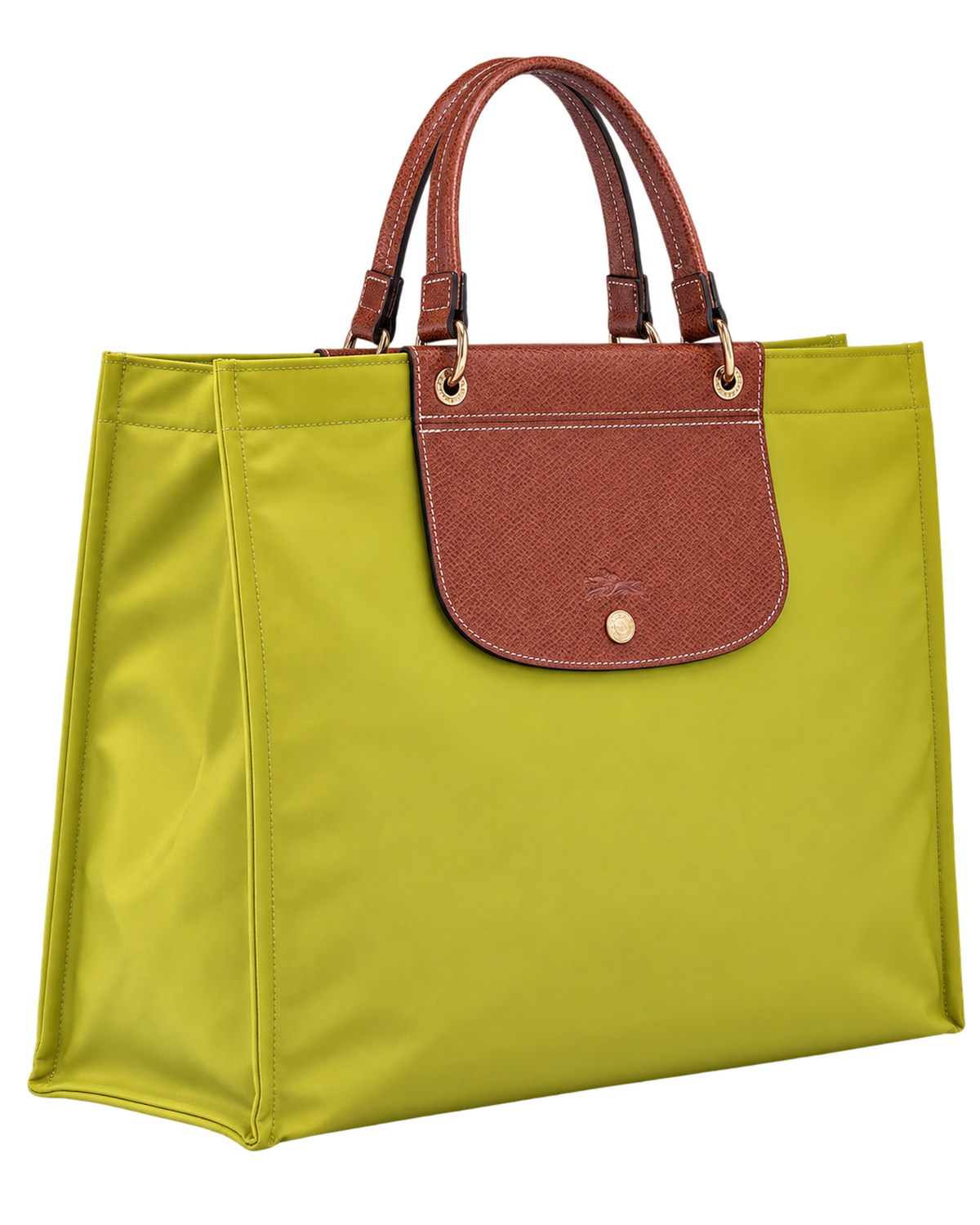 Cabas Longchamp L Tote Bag Kiwi Green - Canvas
