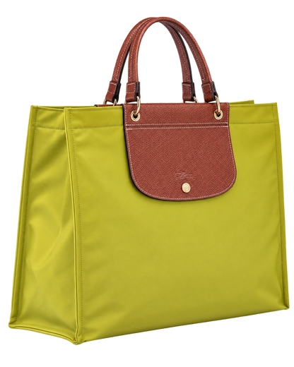 Cabas Longchamp L Tote Bag Kiwi Green - Canvas