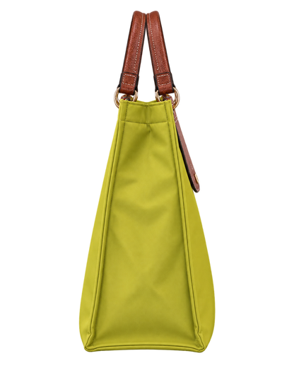 Cabas Longchamp L Tote Bag Kiwi Green - Canvas