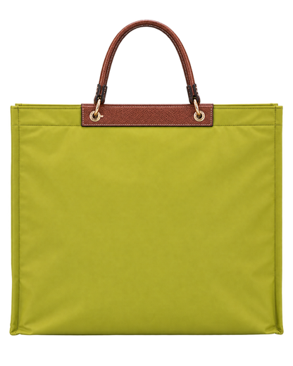 Cabas Longchamp L Tote Bag Kiwi Green - Canvas