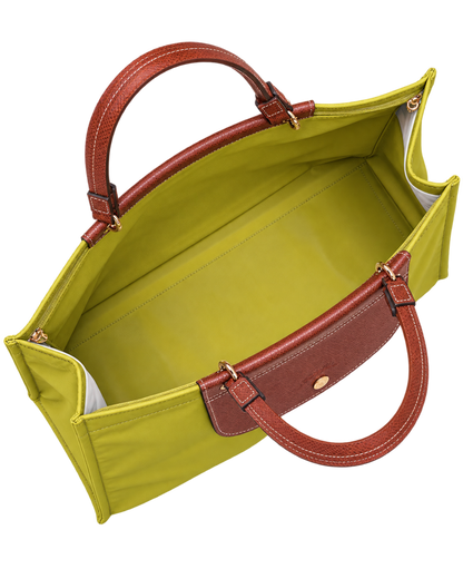 Cabas Longchamp L Tote Bag Kiwi Green - Canvas