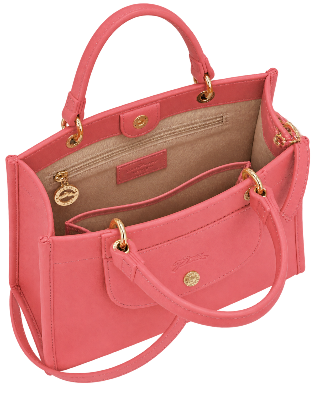 Cabas Longchamp S Handbag Blush - Leather