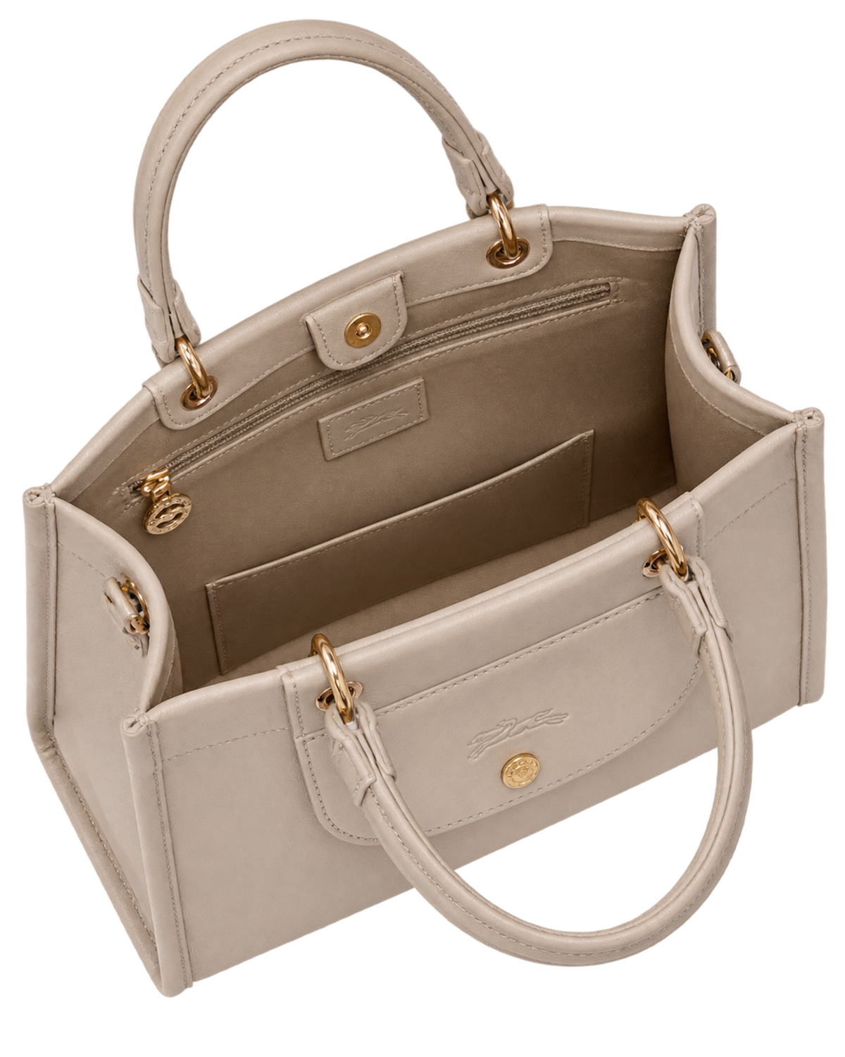 Cabas Longchamp S Handbag Clay - Leather