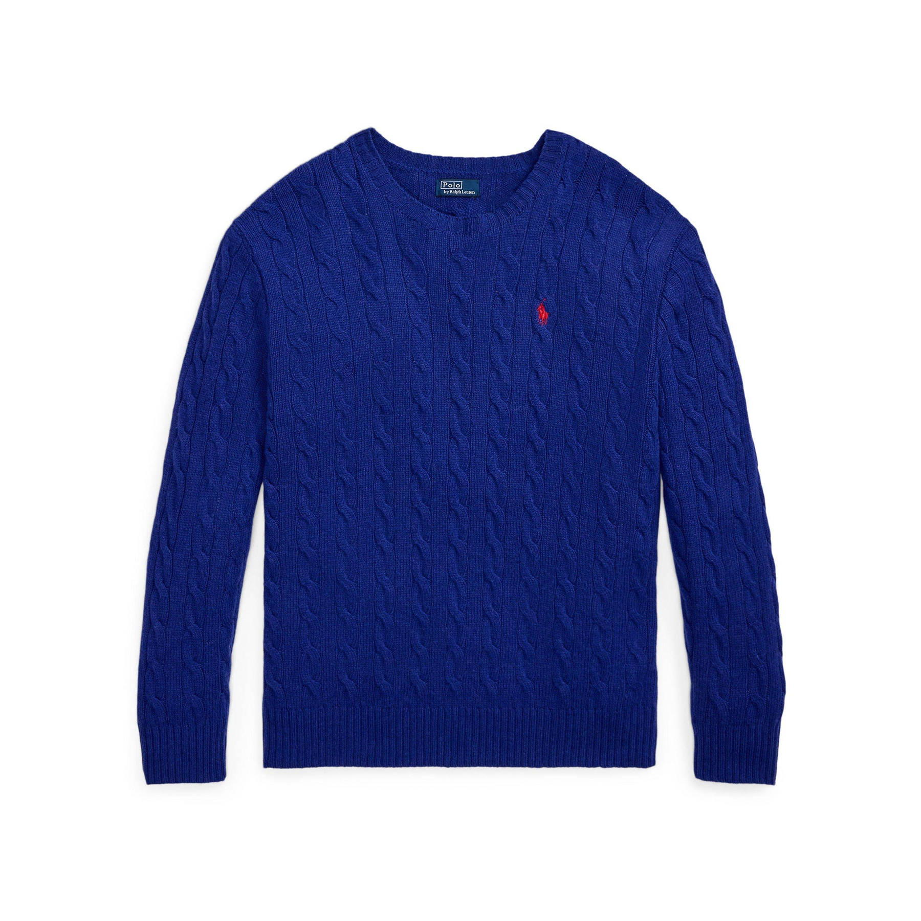 Cable Knit Oversized Crew Neck Jumper