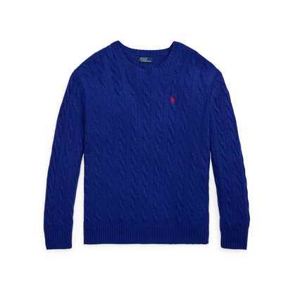 Cable Knit Oversized Crew Neck Jumper