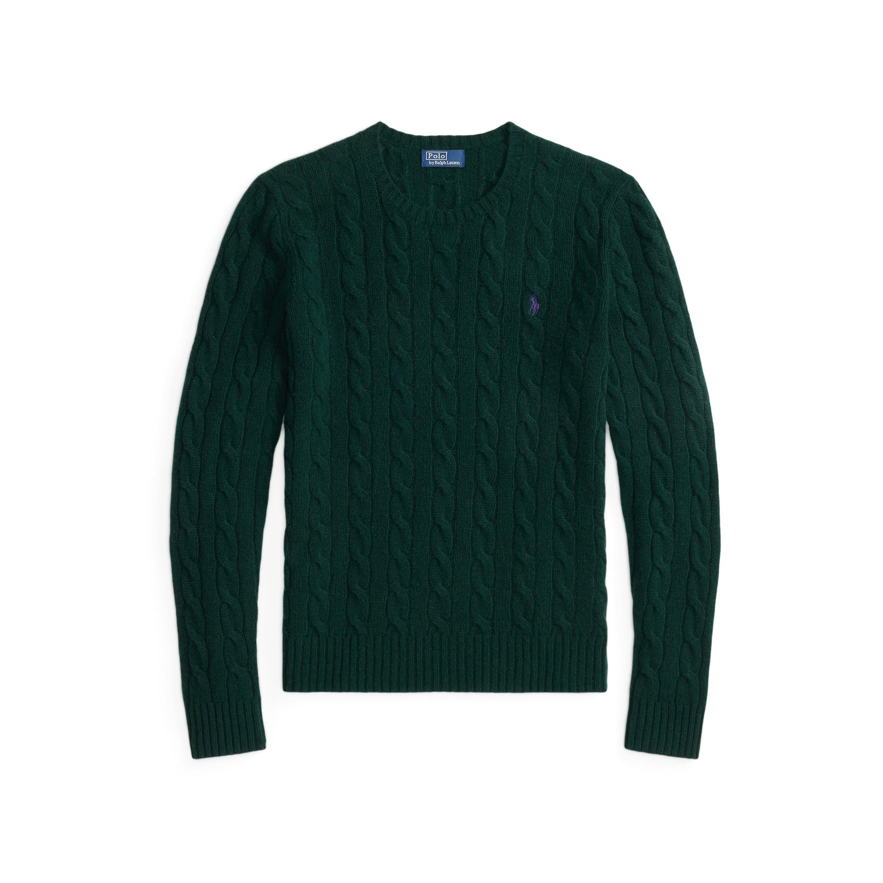 Cable-Knit V-neck Jumper