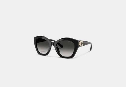 Maxi Sculpted C Oversized Geometric Sunglasses
