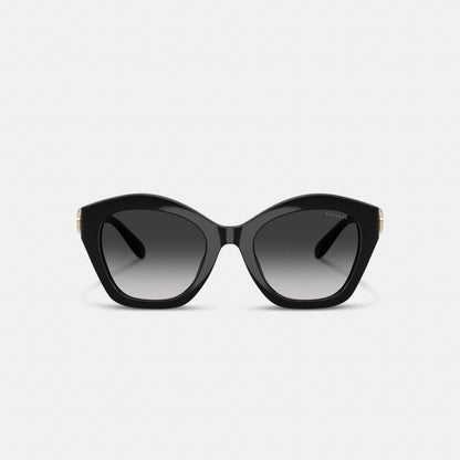 Maxi Sculpted C Oversized Geometric Sunglasses