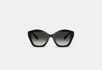Maxi Sculpted C Oversized Geometric Sunglasses
