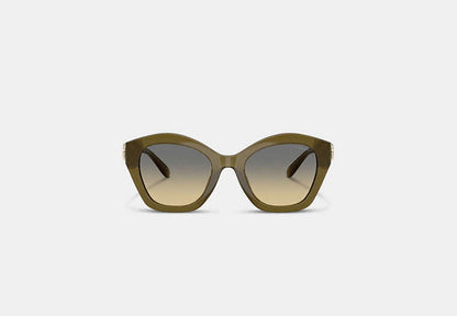 Maxi Sculpted C Oversized Geometric Sunglasses