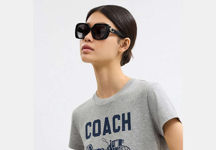 Maxi Sculpted C Oversized Square Sunglasses